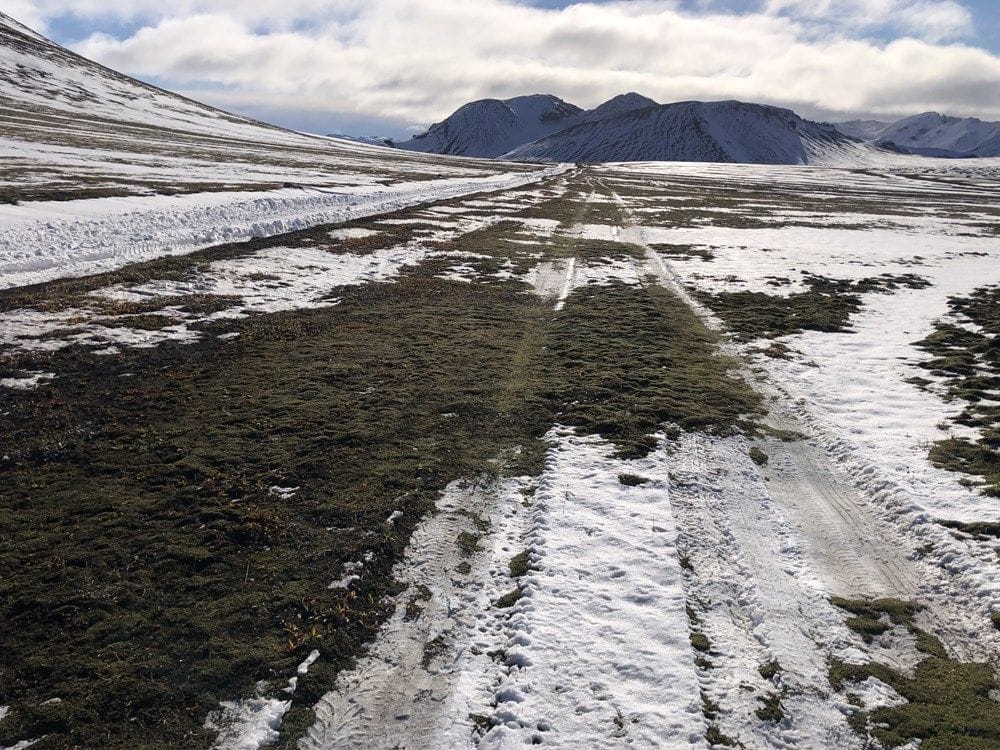 Utanvega akstur að vetri