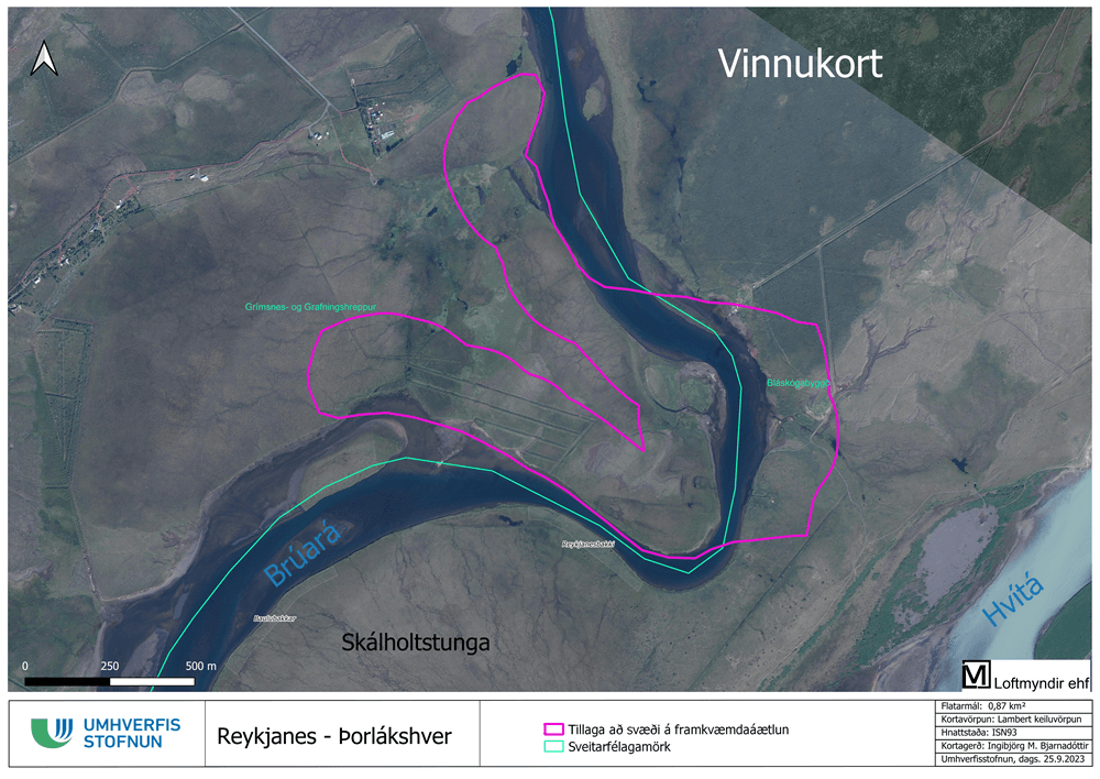 Reykjanes Þorlákshver kort