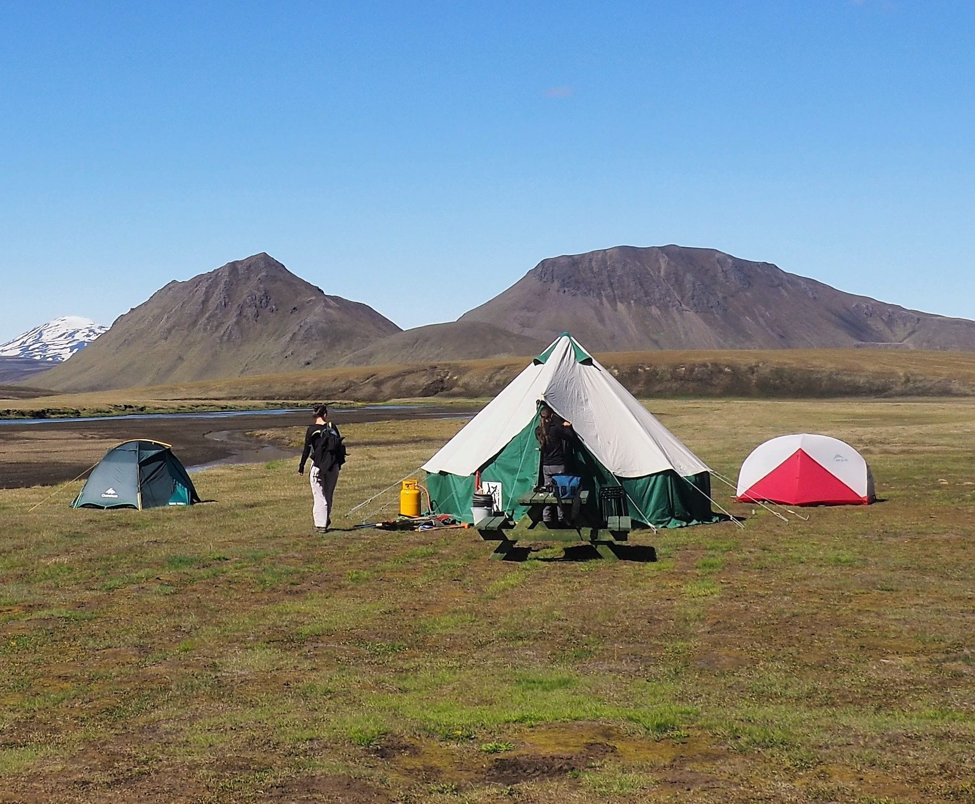 Tjöld í náttúru Íslands