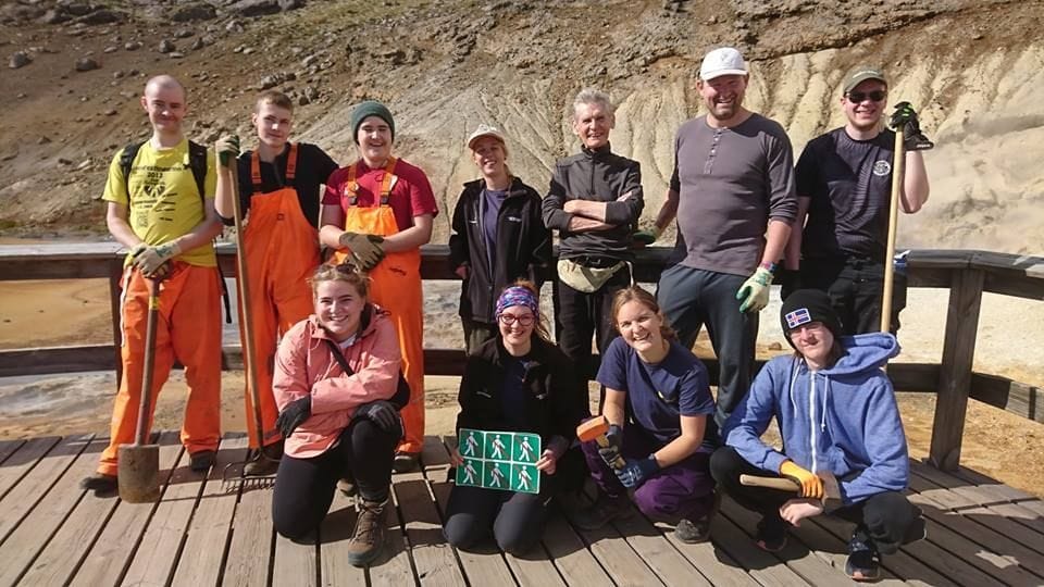 Græn helgi sjálfboðaliðar